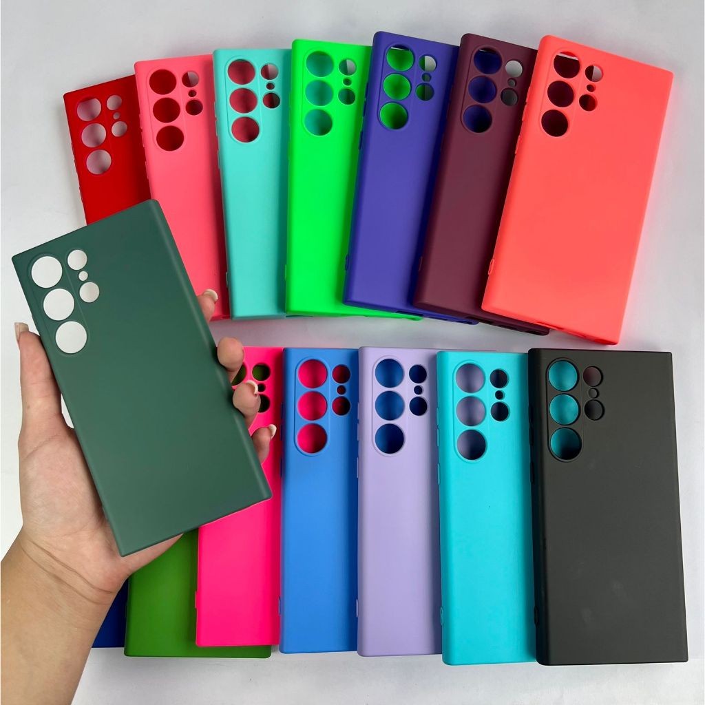 capinha-para-samsung-s24-ultra-capa-case-silicone-aveludada-colorida