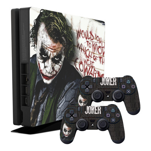 Adadesivo Ps4 Slim Joker Coringa Batman Hahaha  Ps35