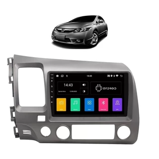 Kit Multimídia Civic G8 06 / 11 9 Pol Android 13 Carplay Gps 2/64GB - ADAK