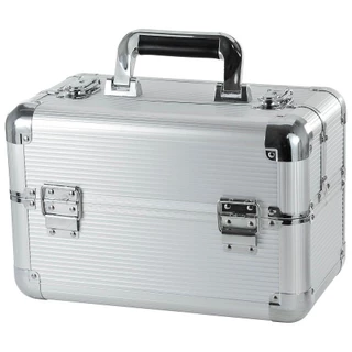 Maleta Joia/Maquiagem 32x19x21Cm Alumínio em Oferta na Shopee
