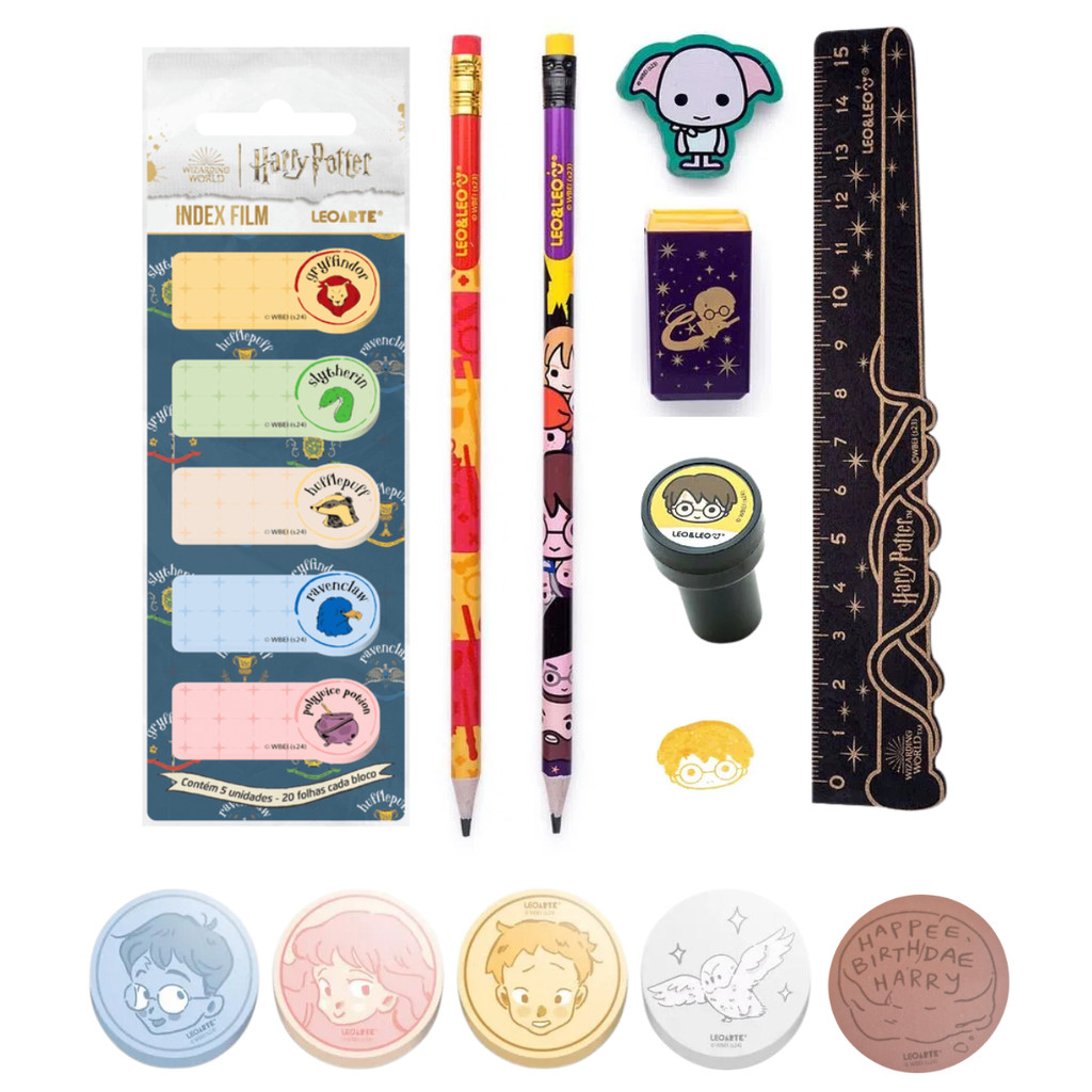 Kit Presente Harry Potter Colecionador Itens de Papelaria | Shopee Brasil