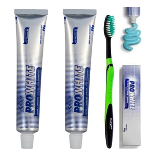 Kit Pasta De Dente Clareadora Pro White 2 Unidades + Escova