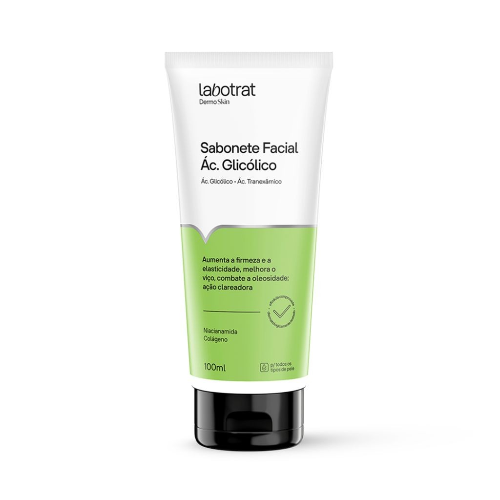 Sabonete Facial Labotrat Dermo Skin Ácido Glicólico 100ml - Esfoliação ...