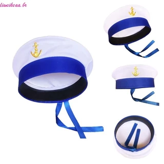 liweikeaa Chapéu Marinheiro Iate Capitão Marinha Traje Masculino