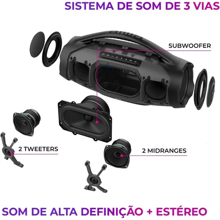 Caixa de Som AIWA a Boombox Plus 200W — foto 2