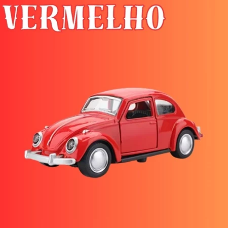 Miniatura de fusca com fricção - porta articulada 