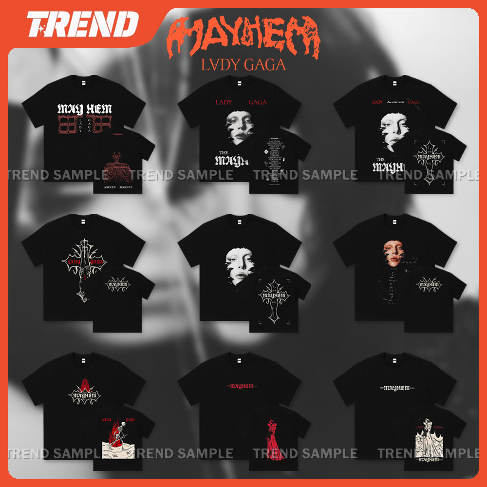 2025 Lady Gaga The MAYHEM Ball Tour Merch Camiseta De Algodão