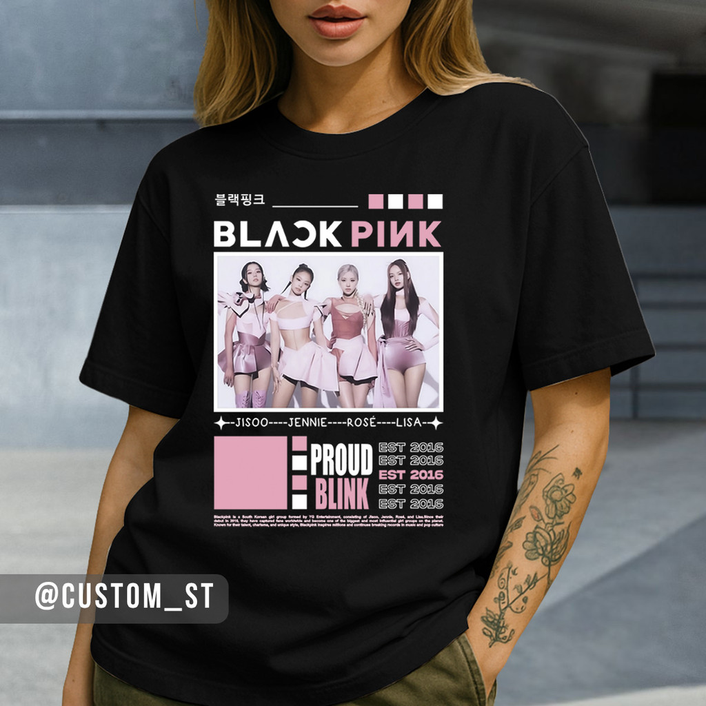 Camiseta Black Pink Jisoo Jennie Rose Lisa Kpop Integrantes
