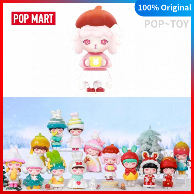 POPMART Bunny Winter Series pop mart blind box figures gift | Shopee Brasil