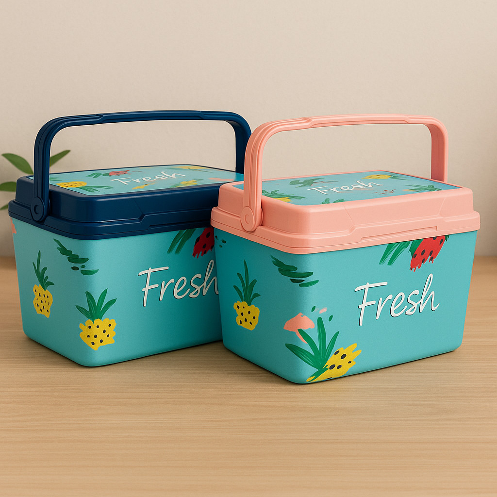 Summer  BOXセット Caixa Térmica Cooler 7L c/ Alça Porta Latas Para Camping Praia