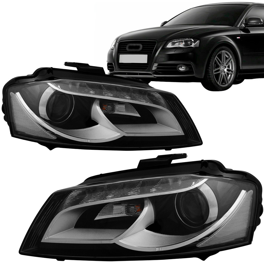 Farol Audi A3 Sportback 09 10 11 12 Elétrico Com Led Com Motor Xenon ...