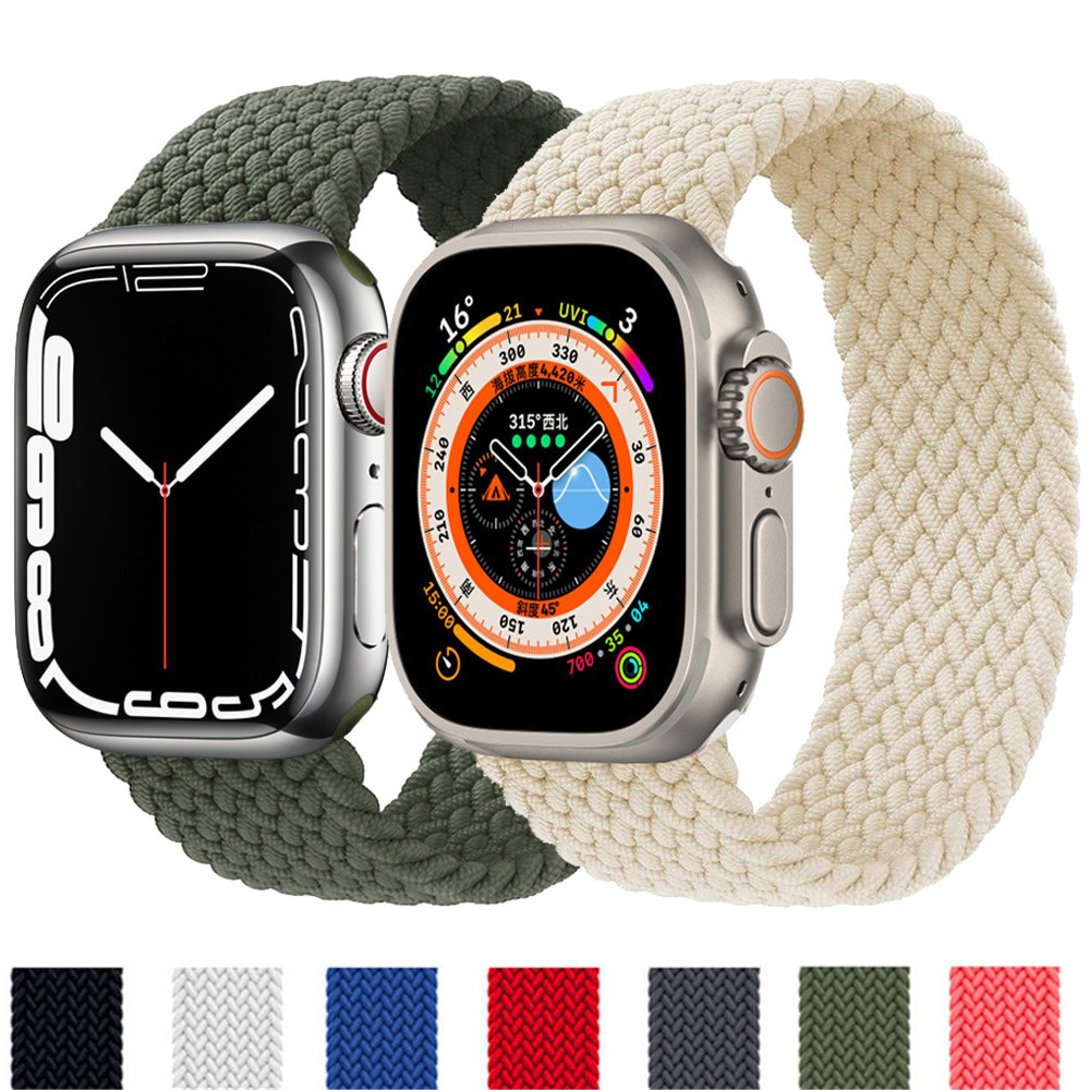 Pulseira de Nylon para Apple Watch Smartwatch Compatível con Relógio IWO Ultra Mini W59/HW9/Gs9/HW67/HW68/W69 Ultra mini 41mm