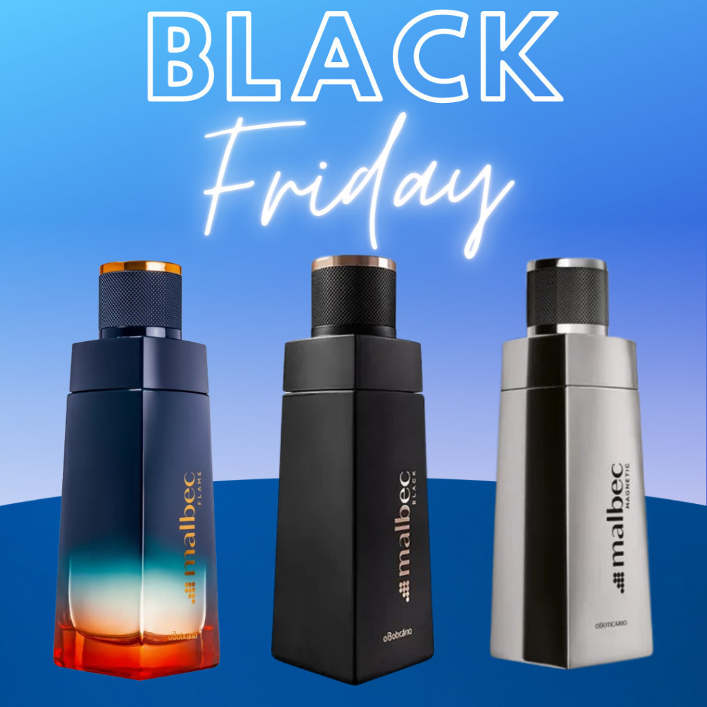 Conjunto 3 perfumes Malbec Flame, Malbec Black, Malbec Magnetic envio imediato.