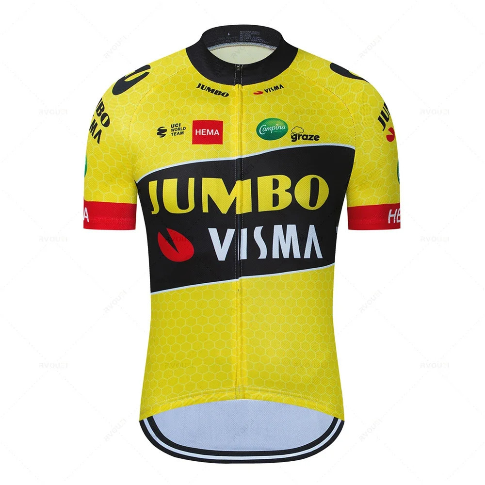 POWERBAND Jumbo VISMA Pro Team Cycling Jersey Set Ciclismo