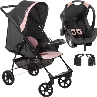 Carrinho de Bebê Romano Travel System Galzerano Onix com Bebê Conforto