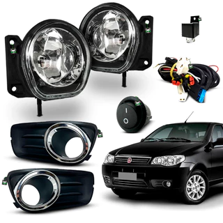 Kit Farol Auxiliar Milha Palio Fire Economy 2007 A 2015 2016