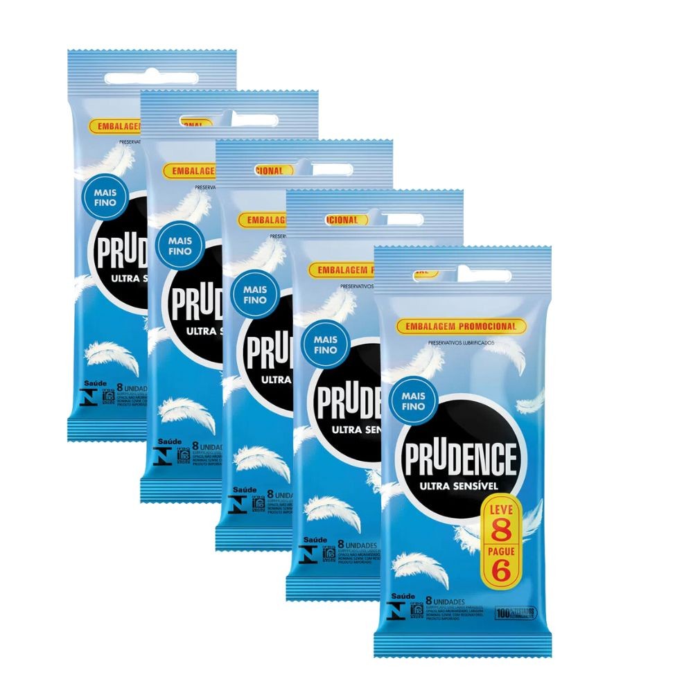 Preservativo Prudence Ultra Sensível Mais Fino 40 Unidades | Shopee Brasil