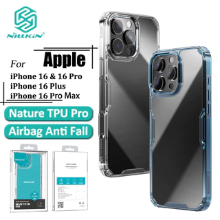 Nillkin Capa Transparente Para iPhone 16 Pro Max 16 Plus Macia TPU Airbag Traseira À Prova De Choque