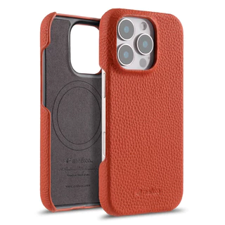 Melkco Capa De Couro Genuíno Para IPhone 16 Pro Max Magnética MagSafe Luxo Artesanal Plus