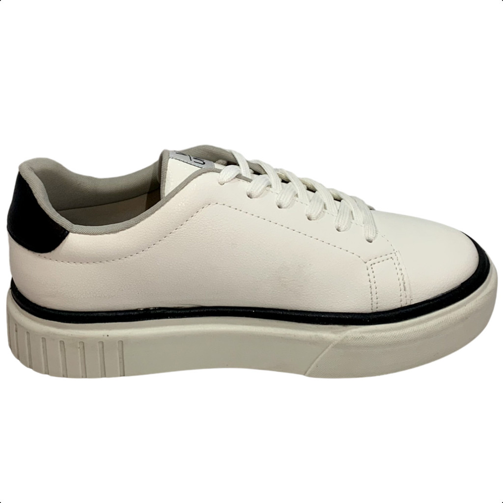 Tenis via shops uno branco plataforma