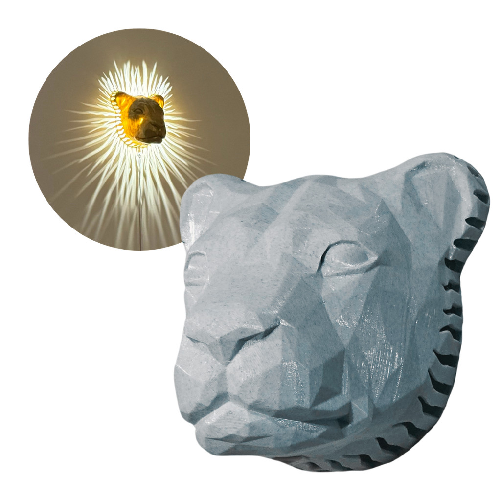 Luminária Leão de Nemeia - Decoração Arandela