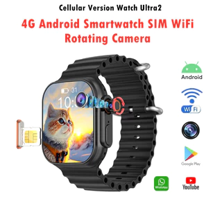 Versão Celular Relógio Ultra2 Inteligente Cartão SIM E WiFi 4G Android Smartwatch Câmera B31 NFC GPS Google Playstore APP Download 4XRC