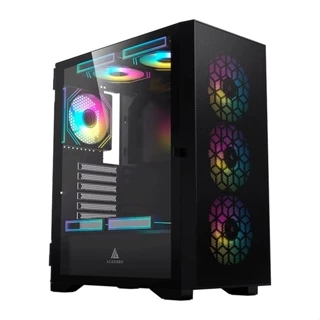 Gabinete Gamer Acegeek Shield D440, Mid-Tower, Lateral de Vidro, Preto, AG-SHIELD-D440-BK em Oferta na Shopee