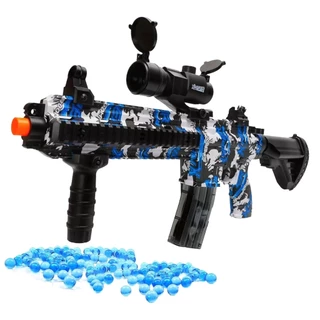Lançador Arminha Bolinha De Gel Elétrico Pistola Com Luneta E Óculos