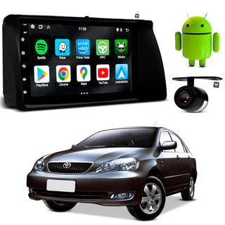 Kit Central Multimidia Android 7 Pol Corolla 2003 2004 2005 2006 2007