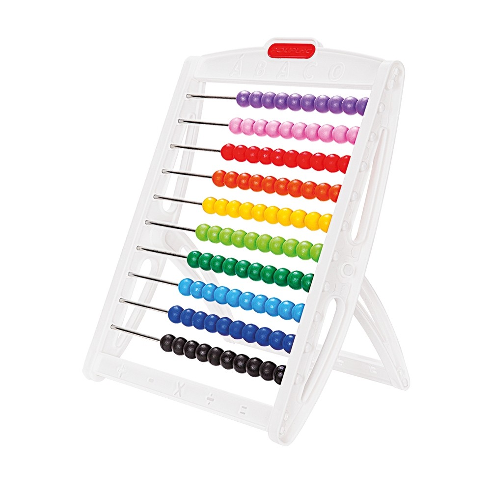 Ábaco Pedagógico Infantil Educativo com Bolinhas Coloridas para ...