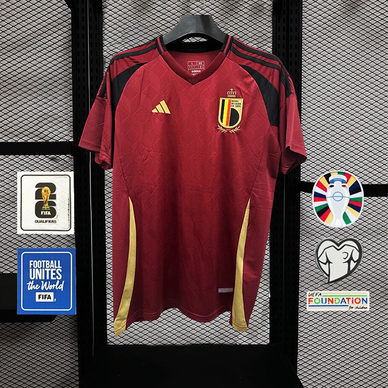 Fãs] Camisa Home Futebol Da Bélgica 2024-25 ONNY
