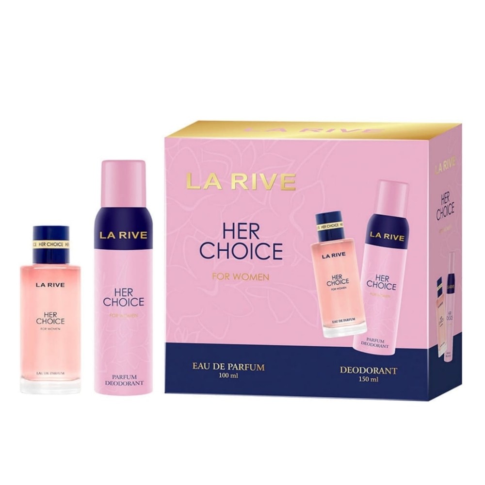 LA RIVE KIT HER CHOICE COLONIA FEM EDT 100 ML E DESODORANTE 150 ML ...