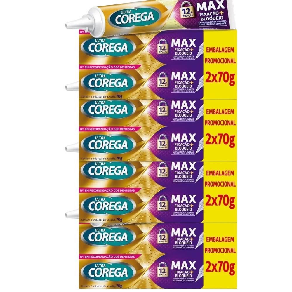 Kit Corega Ultra Creme Fixador 4 Caixas Com 2Un De 68g Cada | Shopee Brasil