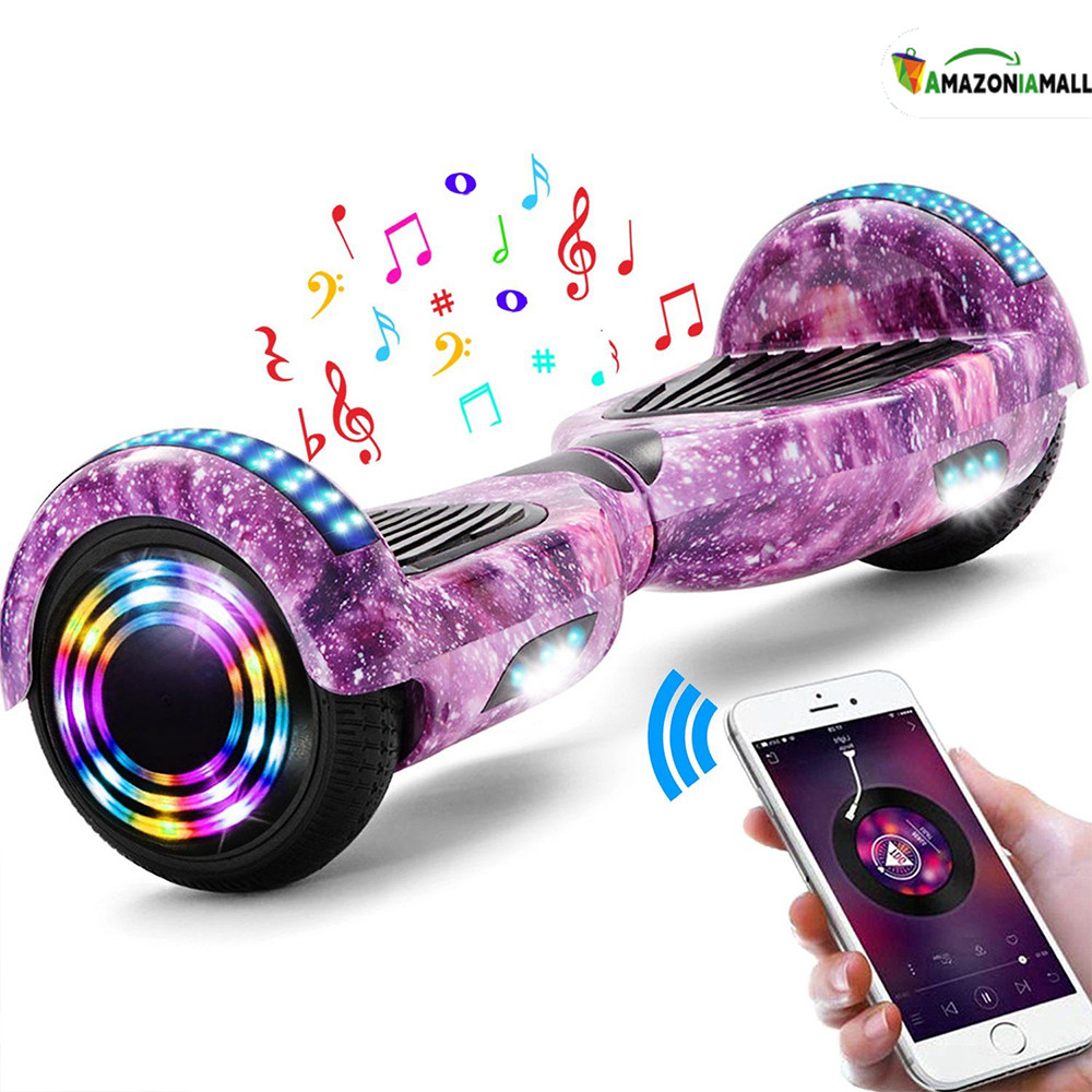 Hoverboard Infantil 6.5″ – Skate Elétrico com LED Inteligente Bluetooth e Bateria Forte