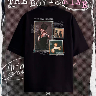 [Camiseta Premium em Algodão Puro]SISI CAMISA t shirt feminina Unissex THE BOY IS MINE ARIANA GRANDE