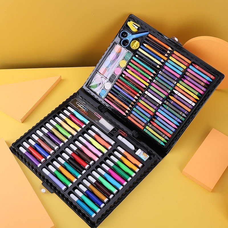 KIT 68/86/150/168 Estojo Maleta Pintura Infantil com 150/168 Peças