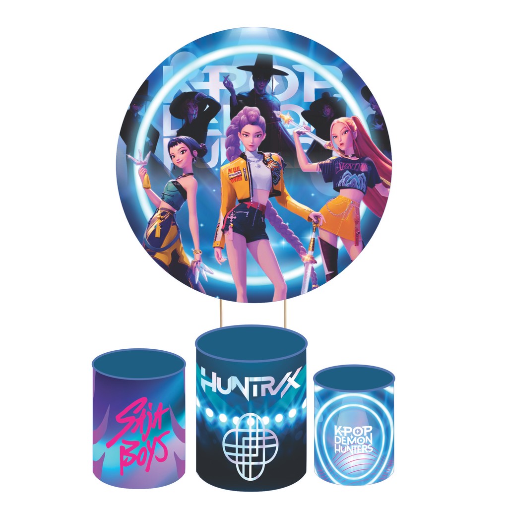 Decoração Aniversário Guerreiras do K-Pop (KPop Demon Hunters) – Kit ...