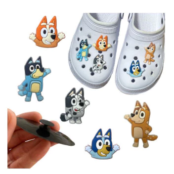Kit de Pins Emborrachados Bluey e Bingo