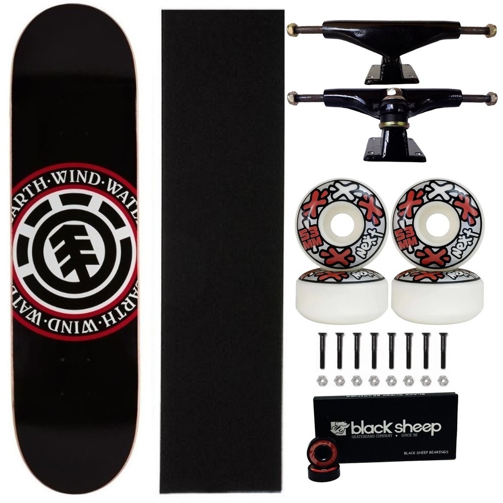 Skate Element Seal Montado Roda Next 53mm Truck 139mm Shopee