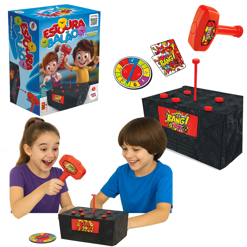 Estoura Balao Jogo Roleta Martelo Inflavel Bexiga Infantil | Shopee Brasil