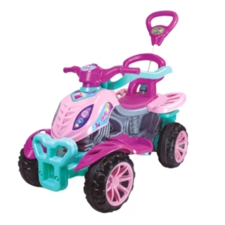 Carrinho Passeio Infantil Quadriciclo Criança Pedal Haste