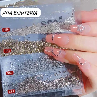 KIT 2880 peças Strass Cristal  Cor Unhas e Artesanato em Oferta na Shopee