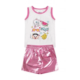 Conjunto Feminino Infantil Mingau e Magali - Turma da Mônica