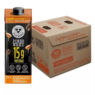 Kit c/ 12und Bebida Láctea Power Whey De Doce de Leite 250ml