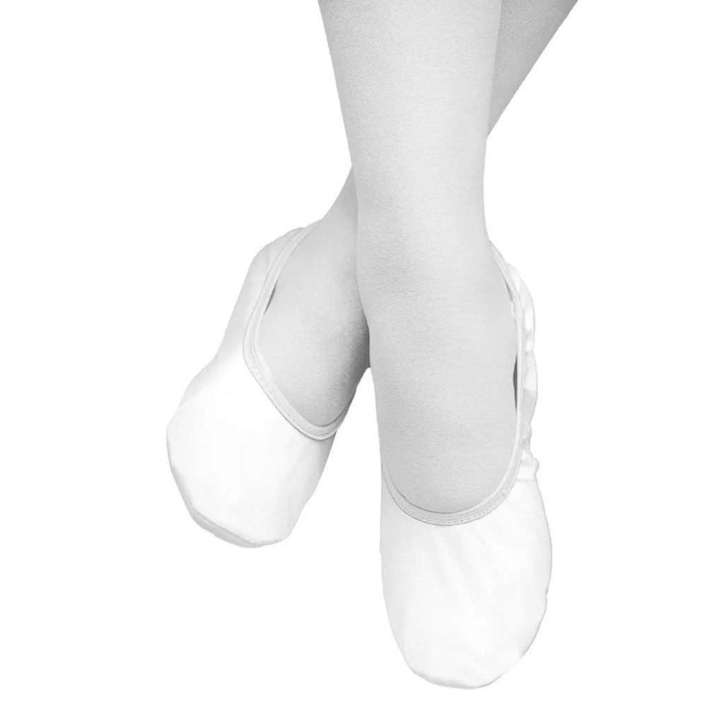 Sapatilha Ballet Simples Branca Para Fantasias Carnaval