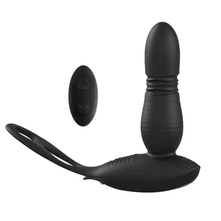 Vibrador Vai Vem Masturbador Masculino Próstata Anel Peniano