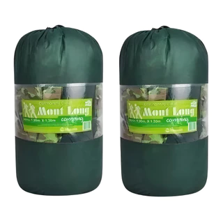 Kit 2 Colchonete Acampamento Camping Casal 130x190 + Bolsa