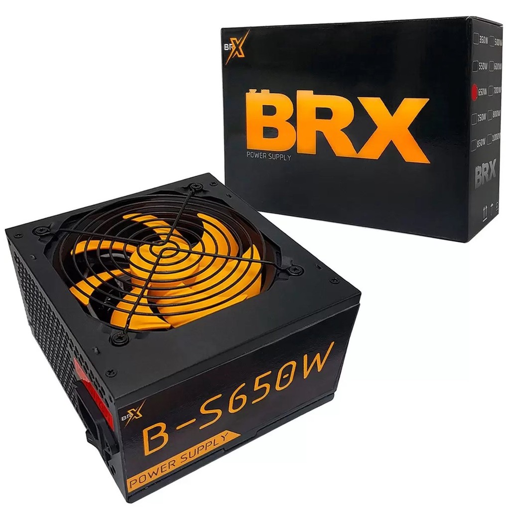 Fonte BRX ATX 650W Bivolt Automatica | Shopee Brasil