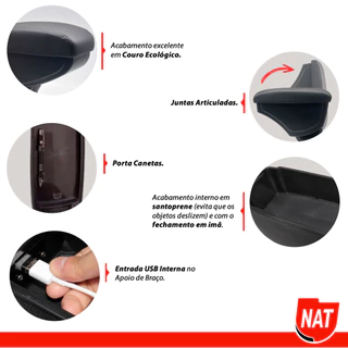 Apoio de Braço Encosto 208 2023 Até 2024 C/ USB