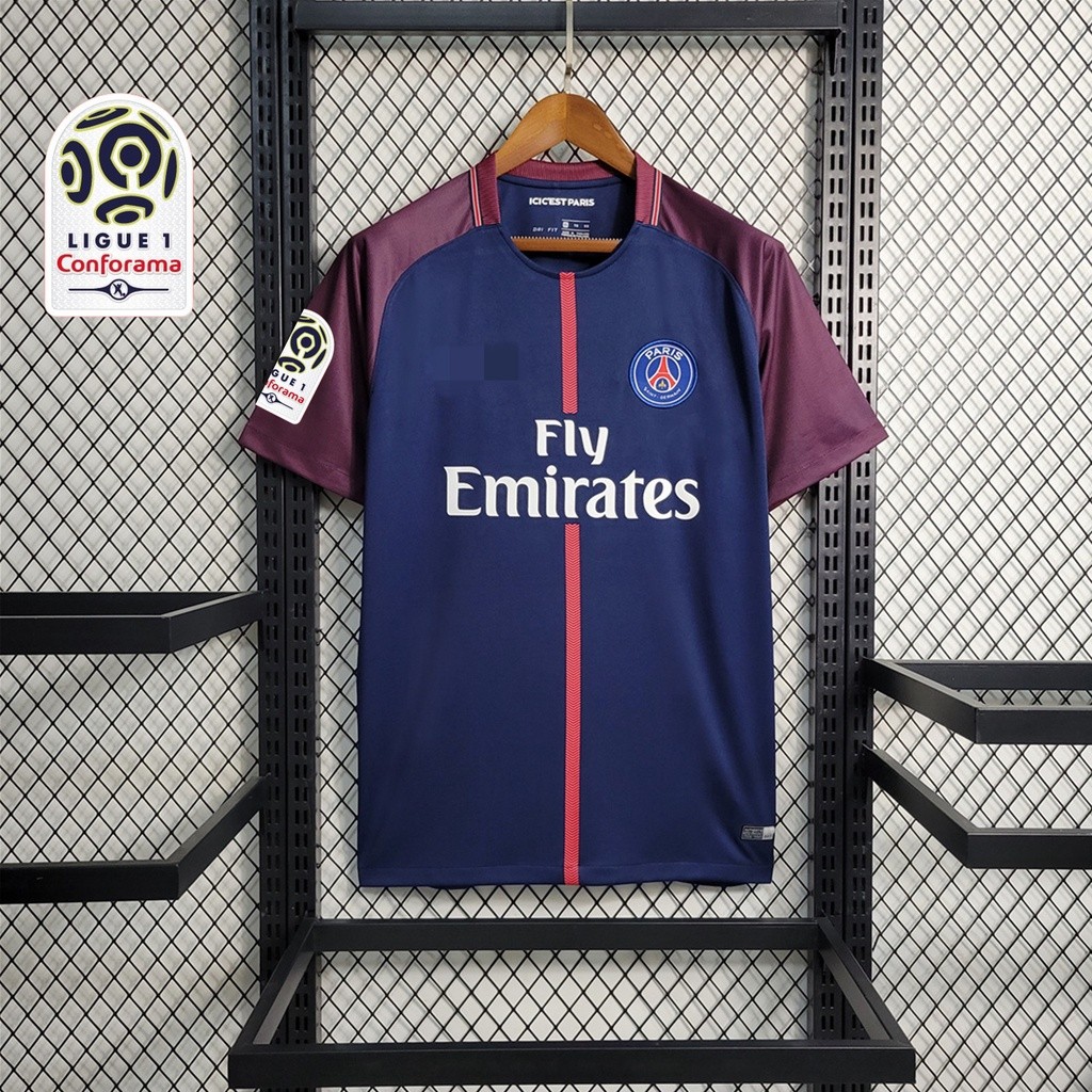 Camisa retro 2017-18 Estações do ano PSG Paris Home Camisa EJCD
